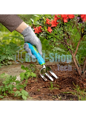 Вилка посадочная, 80х290 мм, нерж. сталь, двухкомпонентная рукоятка, PREMIUM PLUS Palisad