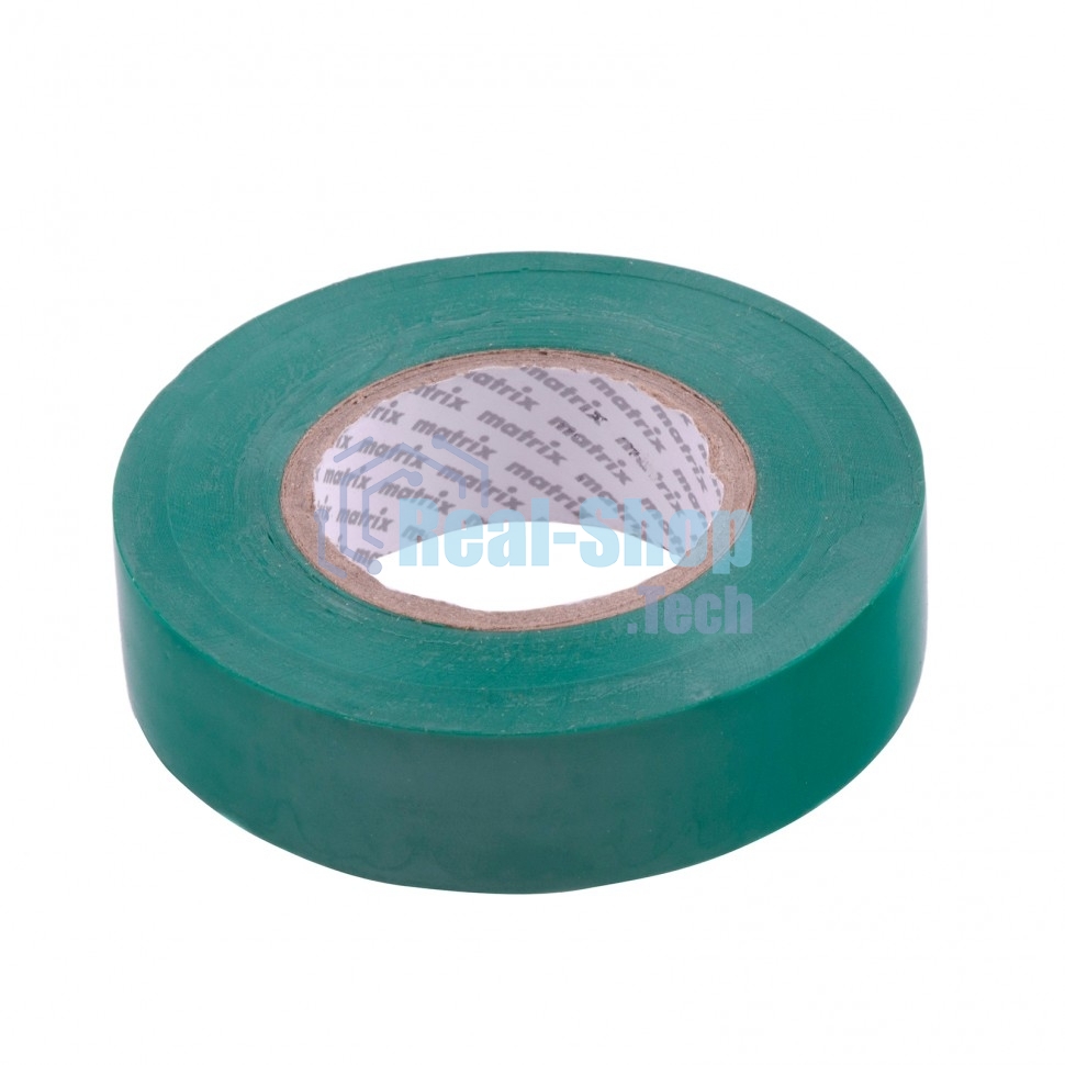 Изолента ПВХ Matrix, 19 мм х 20 м, зеленая, 150 мкм