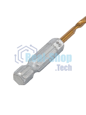 Сверло по металлу Matrix, 3 мм, HSS, нитридтитановое покрытие, 6-гранный хвостовик