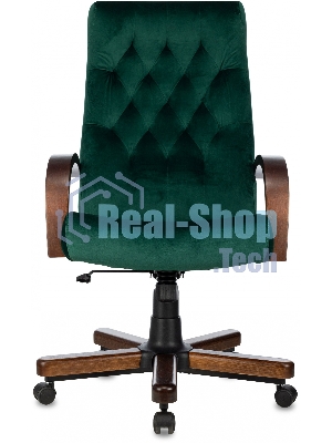 Кресло Бюрократ T-9928WALNUT Fabric Italia Green зеленый, ткань