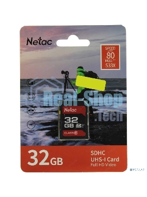 Флеш карта SDHC 32Gb Netac Class 10 UHS-I U1 P600 NT02P600STN-032G-R