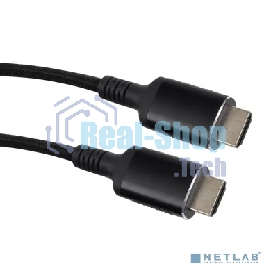 Кабель iOpen HDMI 19M/M,ver. 2.1 8KX60Hz (Econom) оплетка 2m ACG859B-2.0