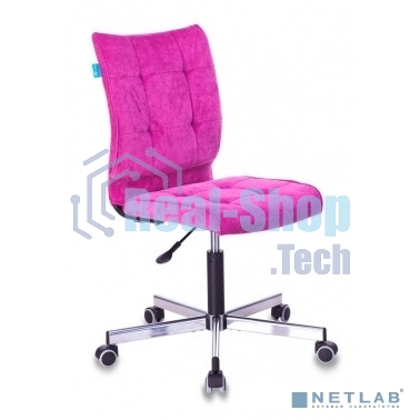 Кресло компьютерное Бюрократ CH-330M/LT-15 без подлокотников, малиновый, крестовина металл