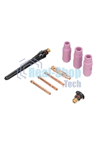 Горелка сварочная Denzel TIG WP17V, прямое подключение к баллону, 4 метра