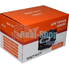 Напольный стабилизатор напряжения SMARTWATT AVR TOWER 1000RF (140W - 260W, 1000VA, 1 кВт, 50-60 Гц, розеток - 1, LED-дис