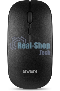Мышь беспроводная SVEN RX-565SW темно-серый, 1600 dpi, радиоканал, USB, кнопки - 4