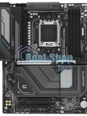 Материнская плата Gigabyte B850 GAMING X WIFI6E, AM5, AMD B850, 4xDDR5, 4xSATA, 3xM.2, 1xPCI-E 5.0 x16, 2xPCI-E 3.0 x1, 1xHDMI, 1xDP, 1x 2.5Gb LAN, 3xUSB-A 3.2 Gen 1, 1xUSB-A 3.2 Gen 2, 3xUSB-A 2.0, 1xUSB-C 3.2 Gen 2, 3x3.5 мм, 7.1, ATX