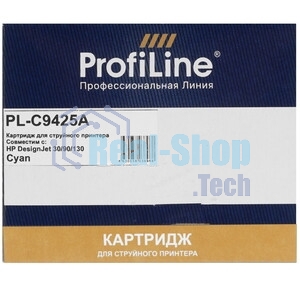 Картридж струйный ProfiLine PL-C9425A (№85) для принтеров HP DesignJet 30/90/130 с чернилами Cyan