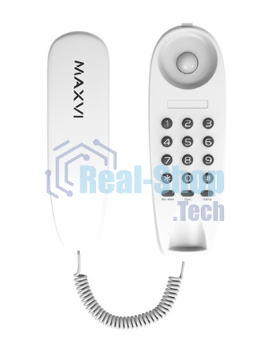 Телефон проводной Maxvi CS-01 белый