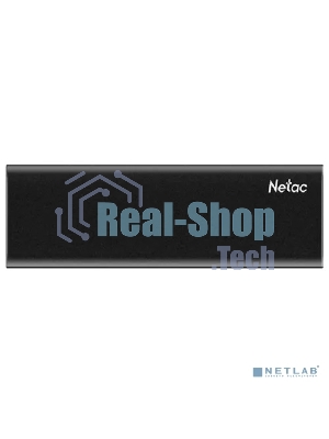 Внешний SSD Netac Z SLIM, 128 GB, USB 3.2 Gen 2 Type-C, R/W 520/480, черный
