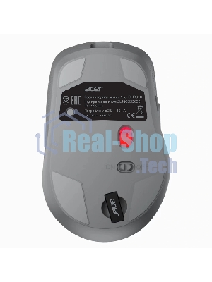 Мышь беспроводная Acer OMR310 темно-серый, 1600 dpi, радиоканал, Bluetooth, USB, кнопки - 7