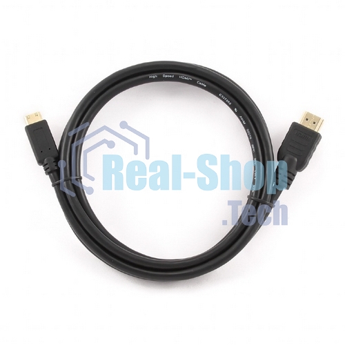 Кабель Cablexpert HDMI-mini HDMI CC-HDMI4C-6, 19M/19M, v2.0, медь, позол.разъемы, экран, 1.8м, черный, пакет