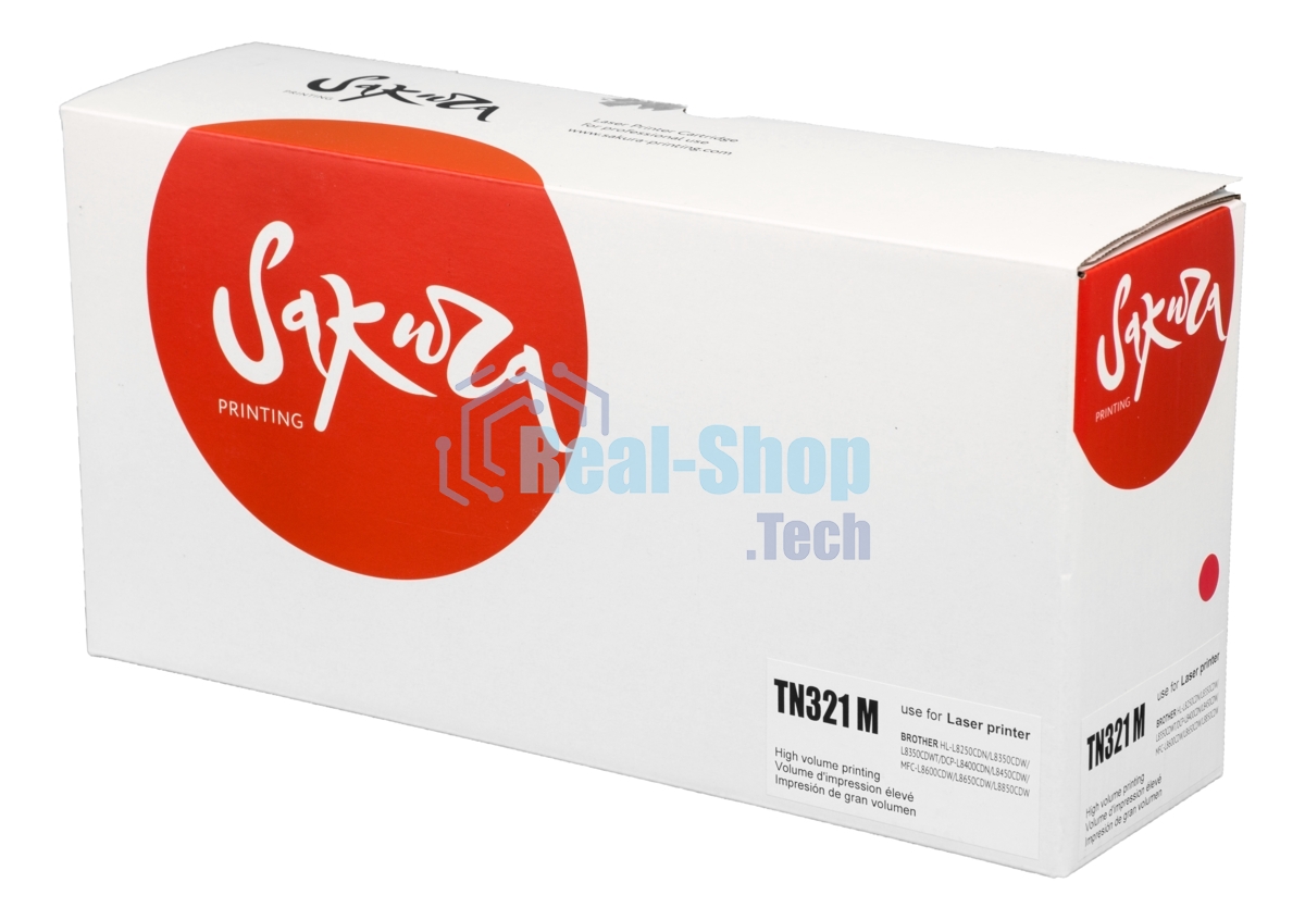 Картридж лазерный Sakura TN321M для Brother HL-8250/8350, DCP-8400/8450, MFC-8650, пурпурный, 1 500к.