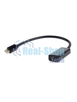 Переходник miniDisplayPort - HDMI, Cablexpert A-mDPM-HDMIF-02, 20M/19F, кабель 15 см, черный, пакет