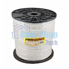 Кабель КВК-В-2+2x0,75 мм² (Cu/CCA) (96) белый (бухта 200 м) PROconnect