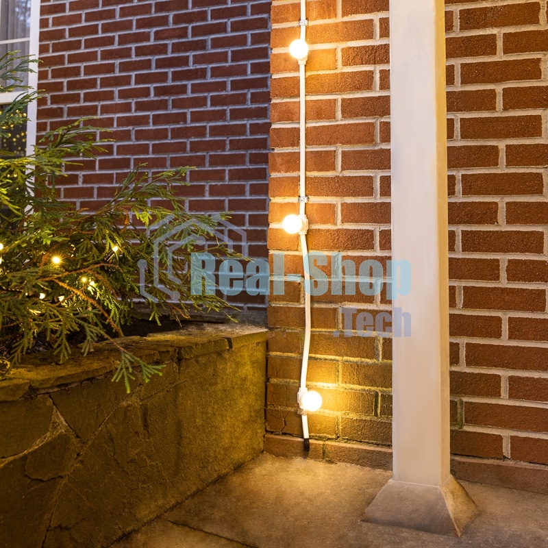 Шина в виде ленты Neon-night Belt-Light 2 жилы шаг 20 см, 500 патронов, Е27, белый провод, влагостойкая IP65