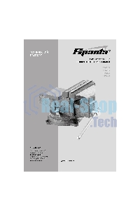 Тиски Sparta слесарные 125мм поворотные с наковальней