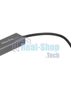 Кабель-переходник USB 3.1 Type-C -->RJ-45 1000Mbps Ethernet, Aluminum Shell, 0.15м Telecom TU320M