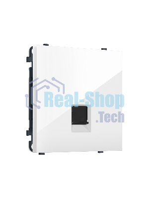 MS112030 Комплект механизма телефонной розетки SIGMA Белый глянец RJ-11 (4P4C) с/ш QUANT PRO (SP1120, PR190)
