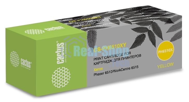 Картридж лазерный Cactus CS-PH6510XY (106R03695) желтый (4300 стр.) для Xerox Phaser 6510/WC6515