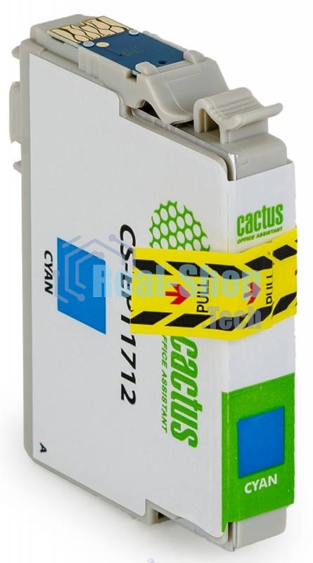 Картридж струйный Cactus CS-EPT1712 17XL голубой (10 мл) для Epson Expression Home XP-33/103/203/207/303/306/403/406