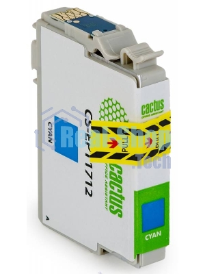 Картридж струйный Cactus CS-EPT1712 17XL голубой (10 мл) для Epson Expression Home XP-33/103/203/207/303/306/403/406
