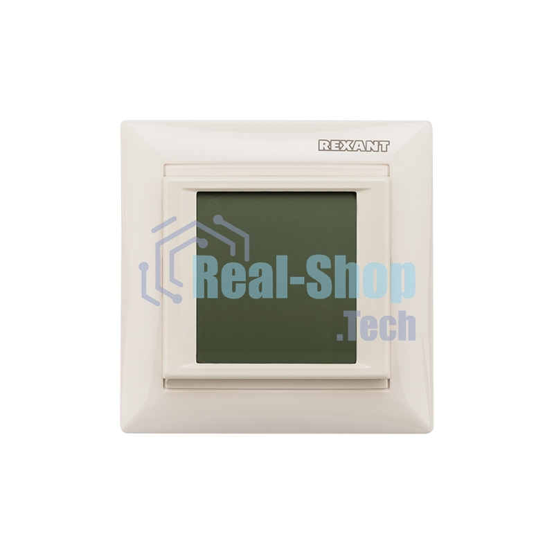 Терморегулятор сенсорный Rexant RX-419B, бежевый. совместим с Legrand серии Valena