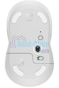 Мышь беспроводная Logitech Signature M650 белый, 4000 dpi, радиоканал, Bluetooth, USB, кнопки - 5