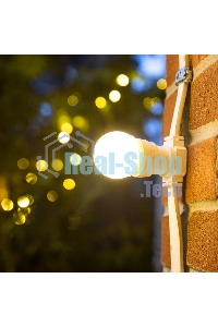 Шина в виде ленты Neon-night Belt-Light 2 жилы шаг 20 см, 500 патронов, Е27, белый провод, влагостойкая IP65