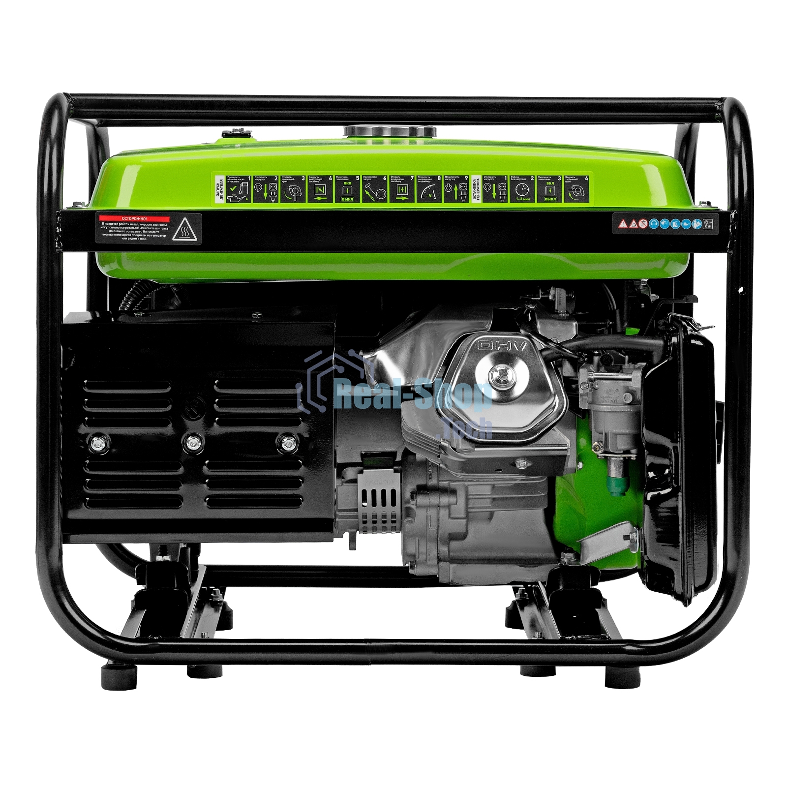 Электрогенератор бензиновый Сибртех БС-8000, 6.6 кВт, 95 дБ, 72.3 кг