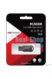 Флешка USB Hikvision M200R (HS-USB-M200R/32G), 32Gb, USB 2.0, R/W 30/15, черный