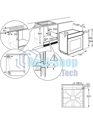 Встраиваемый электрический духовой шкаф Electrolux EOD3C70TK