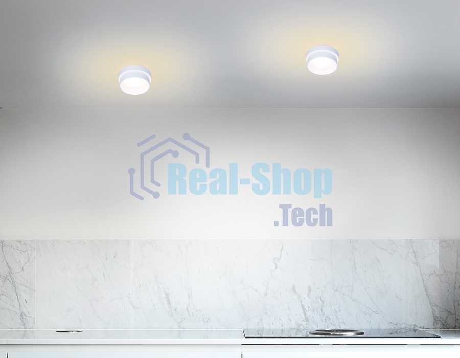Светильник Ambrella light TN198 WH/S белый/песок GU5.3 D90*60