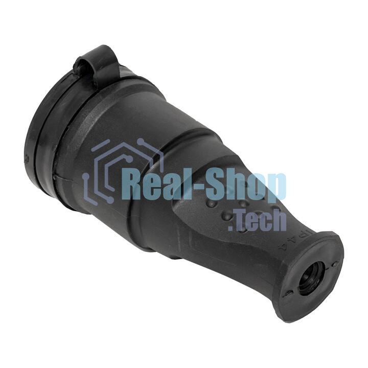 Розетка переносная 16А 230В 2P+PE с защ. крышкой IP44 каучук EKF RPS-012-16-230-44
