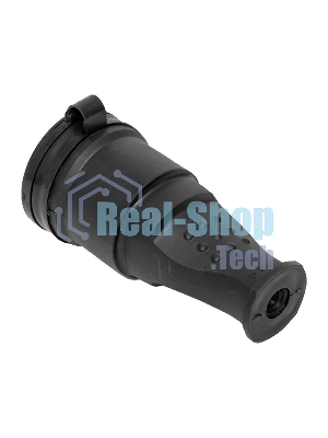 Розетка переносная 16А 230В 2P+PE с защ. крышкой IP44 каучук EKF RPS-012-16-230-44