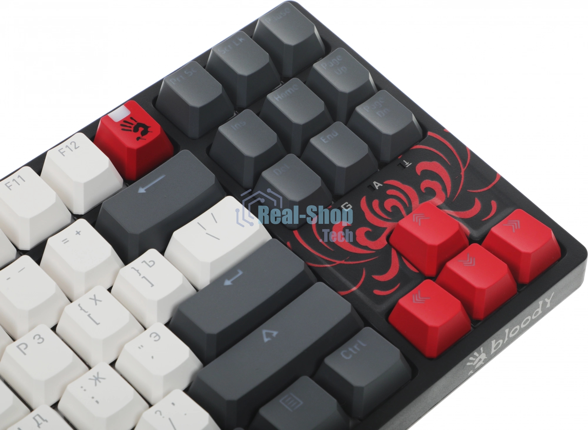 Клавиатура проводная A4Tech Bloody S87 Naraka USB черный/красный