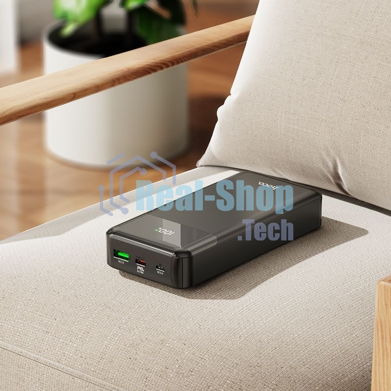 Портативный аккумулятор Hoco J102A Cool figure 20000mAh QC/PD 20W 5A USB-A/USB-C черный (J102A COOL FIGURE BLACK)