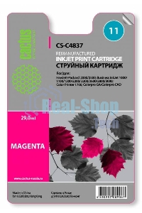 Картридж струйный Cactus CS-C4837 пурпурный (29 мл) для №11 HP 2000/2500/1000/1100/1200