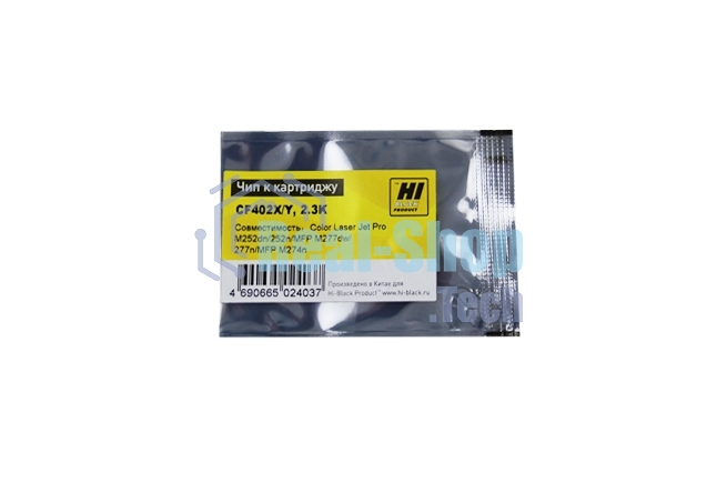 Чип Hi-Black к картриджу HP CLJ Pro M252dw (CF402X) OEM SIZE, Y, 2.3K