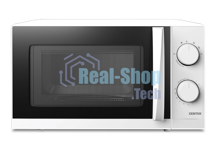 Микроволновая печь Centek CT-1571 белый, 20 л, 700 Вт, переключатели - поворотный механизм