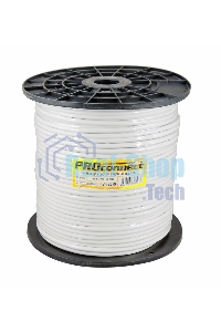 Кабель КВК-В-2+2x0,50 мм² (Cu/CCA) (96) белый (бухта 200 м) PROconnect