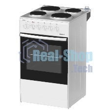 Плита электрическая Darina S EM 341 404 W белый/черный, конфорок 4 шт, духовка 50 л, 50 см x 85 см x 56 см