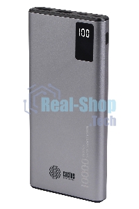 Портативный аккумулятор Cactus CS-PBFSLT-10000 10000mAh 3A 2xUSB серый