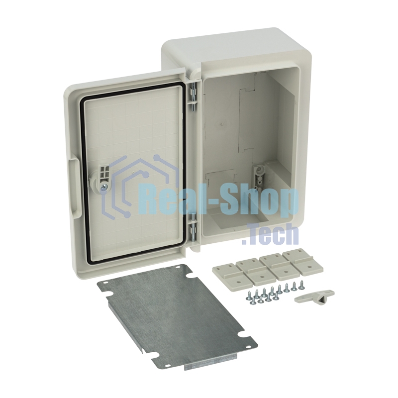 Корпус пластиковый ЩМПп с монтажной панелью 300х200х130 мм ABS УХЛ1 IP65 Rexant