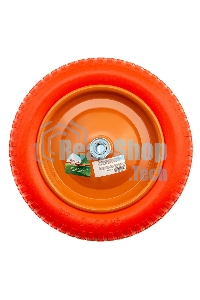 Колесо Palisad полиуретановое 3.00-8 длина оси 90мм подшипник 16мм