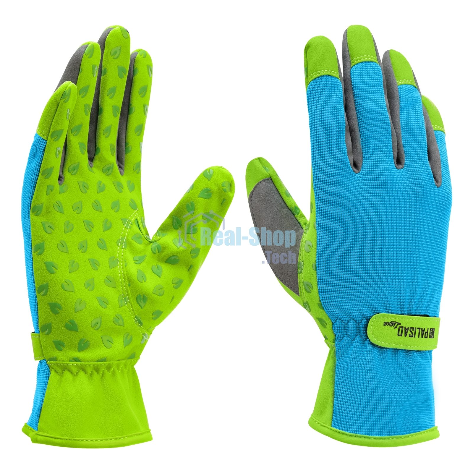 Перчатки садовые на липучке, силиконовое нанесение, размер 8, Luxe Palisad