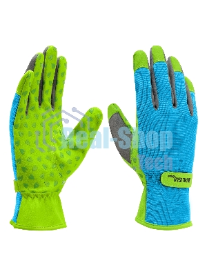 Перчатки садовые Luxe Palisad на липучке, силиконовое нанесение, размер 8