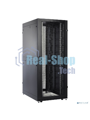 Шкаф серверныйЦМО! ПРОФ напольный 42U (800x1200) дверь перфорированная 2 шт., черный, в сборе (ШТК-СП-42.8.12-44АА-9005)