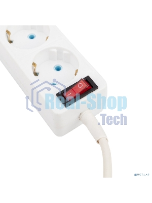 Удлинитель PROconnect 3 гнезда, 3 м, 3х0.75 мм², с/з, с кнопкой, белый