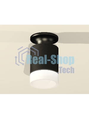 Светильник Ambrella Light XS6302111 SBK/PBK/FR черный песок/черный полированный/белый матовый MR16 GU5.3 (N6902, C6302, N6248)